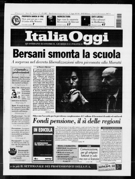 Italia oggi : quotidiano di economia finanza e politica